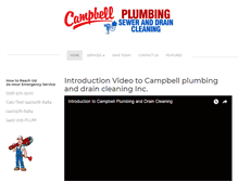Tablet Screenshot of campbellplumbing.net